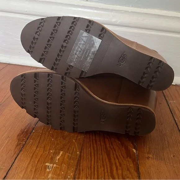 Ugg Ellecia Wedge Boots in Chestnut - Picture 7 of 7